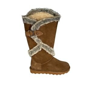 BEARPAW Boots SHEILAH Women's Boots Brown Fur & metal detail Size 7